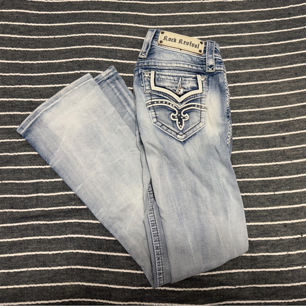Rock Revival raven mid-rise boot stretch jeans